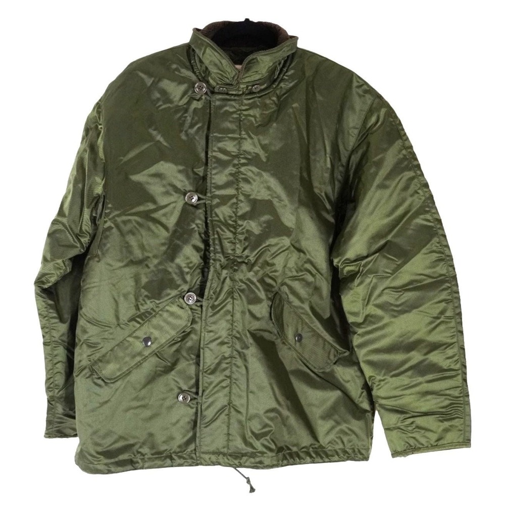 Extreme Cold Weather Jacket Mens‎ L Impermeable Military Forest Service Vintage